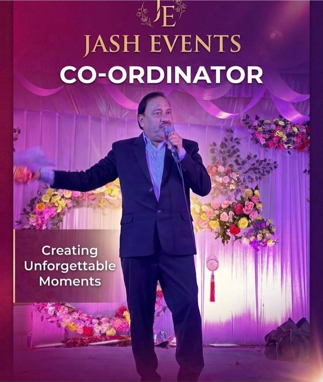 Jash Events Co-ordinator poster